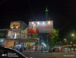 Ratusan Poster Puan Maharani Hiasi Sejumlah Titik di Lamongan