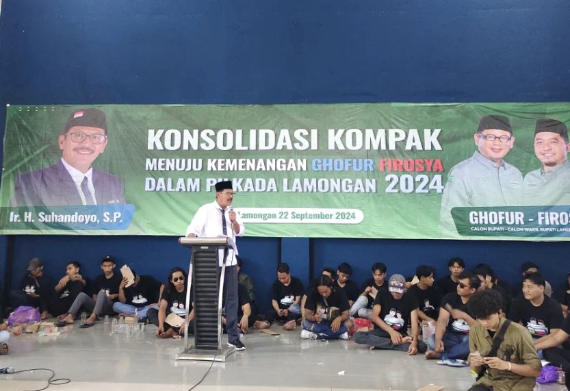 Lamongan Kompak Siap Menangkan Ghofur-Firosya di Pilkada 2024, Suhandoyo : Haram Pilih Pemimpin Gagal