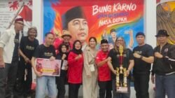 Muralis Surabaya Sabet Juara I Festival Mural Bulan Bung Karno 2026 di Lamongan, Kantor DPC Bagai Galeri Seni Nasionalisme