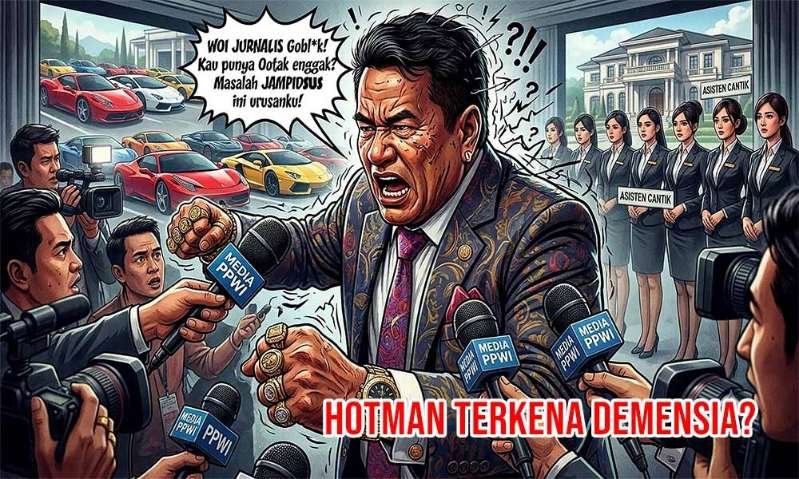 Hotman Paris Hutapea saat dikonfirmasi awak media (Foto : Wilson Lalengke for Nowtooline)