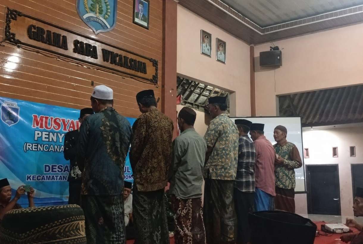 Tahapan penjaringan seleksi Kasun Putat Lor Desa Putat Kumpul Kecamatan Turi (Foto : Seto/Media Barigade)