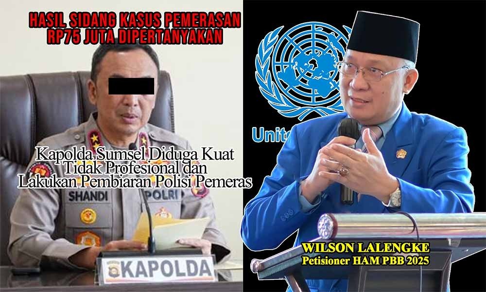 Ketua Umum Persatuan Pewarta Warga Indonesia (PPWI) Wilson Lalengke menyatakan akan melaporkan Kapolda Sumatera Selatan (Sumsel) Irjen Pol Sandi Nugroho dan sejumlah pejabat terkait ke Divisi Profesi dan Pengamanan (Divpropam) Polri (Foto: Tim Redaksi)